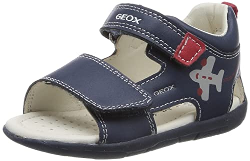 Geox Baby-Jungen B TAPUZ Boy Sandal, LT Navy/RED, 18 EU von Geox