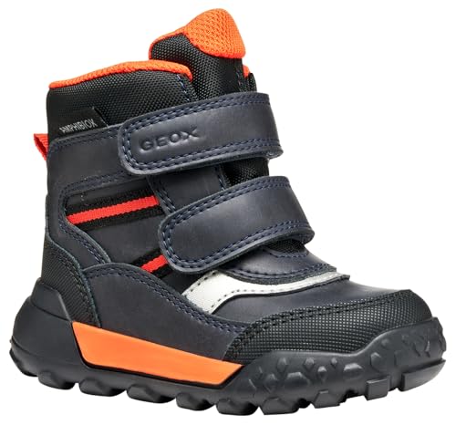 Geox Baby-Jungen B TREKKYUP Boy B ABX Ankle Boot, Navy/ORANGE, 21 EU von Geox