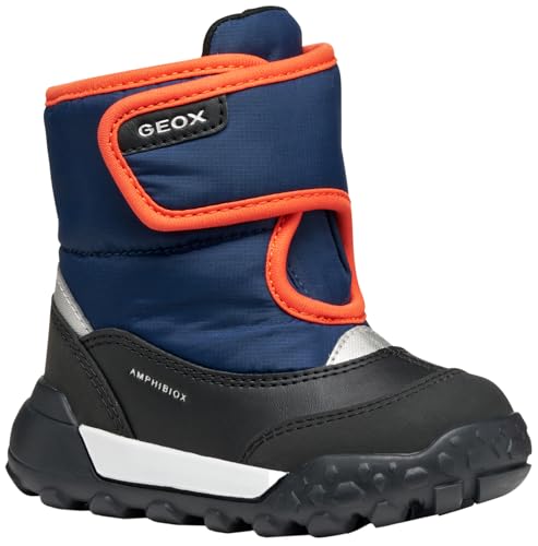 Geox Baby-Jungen B TREKKYUP Boy B ABX Ankle Boot, Navy/ORANGE, 21 EU von Geox