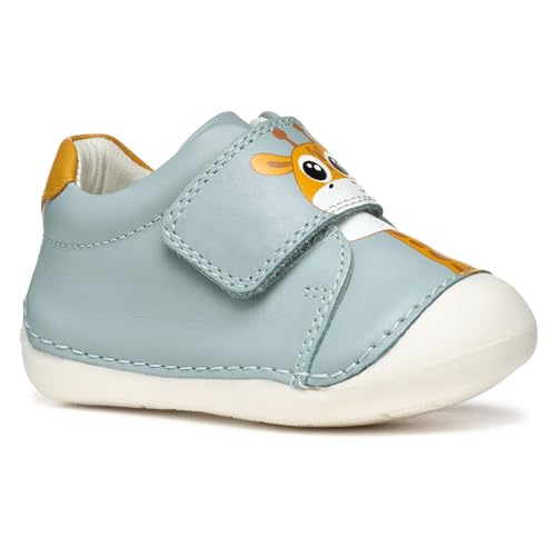 Geox Baby-Jungen B TUTIM C Sneaker, Sage/Ochreyellow, 18 EU von Geox