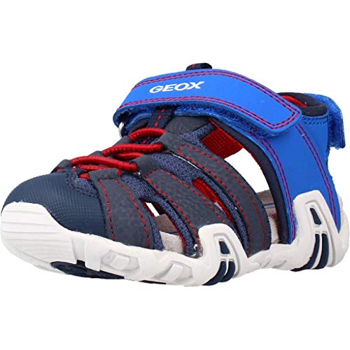 Geox Baby Jungen Sandalen SANDAL KRAZE,freizeitschuhe,kinderschuhe,krabbelschuhe,outdoorsandalen,Blau (ROYAL/RED),21 EU / 4.5 UK Child von Geox