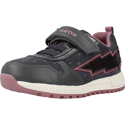 Geox Baby-Mädchen B Alben Girl A Sneakers, Dk Grey Rose, 20 EU von Geox