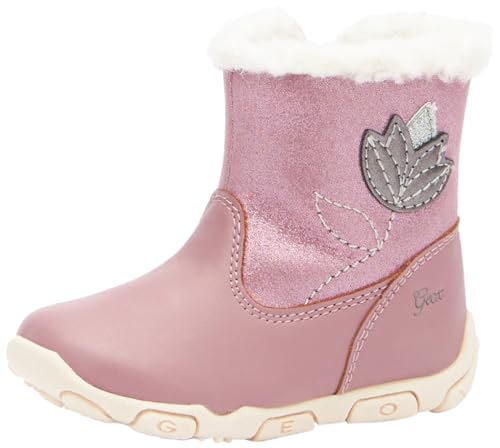 Geox Baby-Mädchen B BALU' Girl A Ankle Boot, DK Rose, 18 EU von Geox