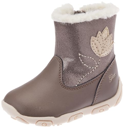 Geox Baby-Mädchen B BALU' Girl A Ankle Boot, Smoke Grey, 22 EU von Geox