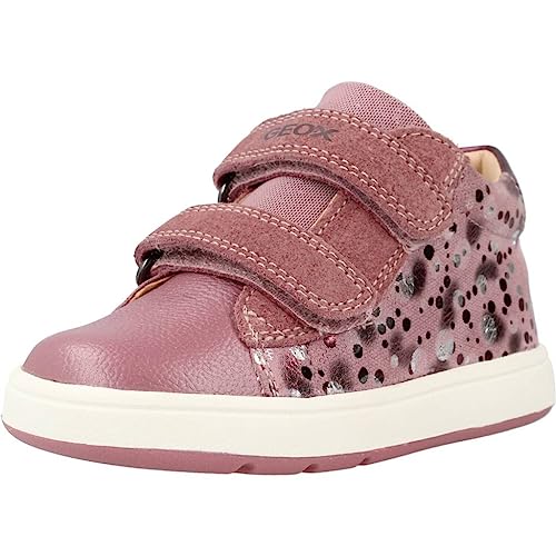 Geox Baby-Mädchen B BIGLIA Girl C Sneaker, DK Rose/Prune, 18 EU von Geox