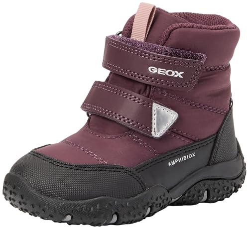 Geox Baby-Mädchen B Baltic Girl B ABX Snow Boot, DK Burgundy/Black, 20 EU von Geox