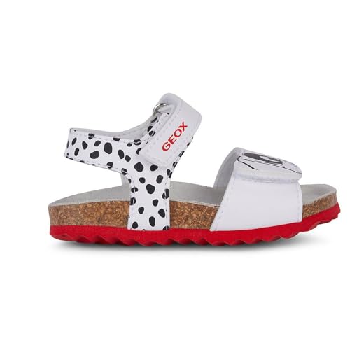 Geox Baby-Mädchen B CHALKI Girl Sandal, White/Black, 22 EU Geox Baby-Mädchen B CHALKI Girl Sandal, White/Black, 22 EU von Geox