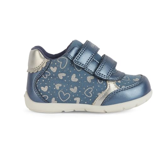 Geox Baby-Mädchen B ELTHAN Girl B Sneaker, Sky/Silver, 23 EU von Geox