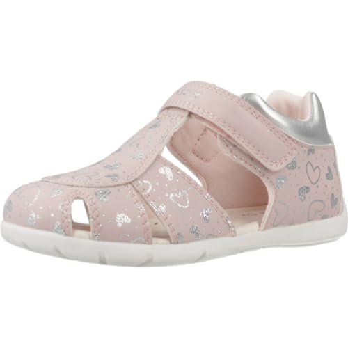 Geox Baby-Mädchen B ELTHAN Girl C Sandal, LT Rose/Silver, 24 EU von Geox