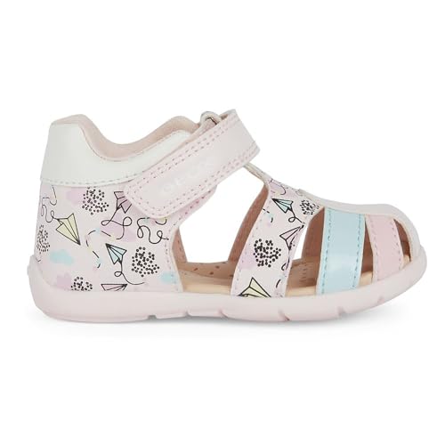 Geox Baby-Mädchen B ELTHAN Girl D Sandal, PINK/Multicolor, 22 EU von Geox