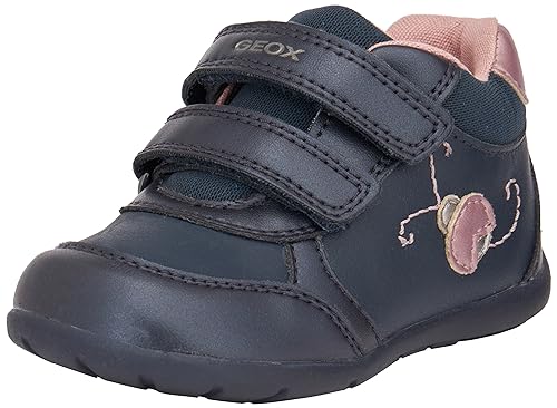 Geox Baby-Mädchen B ELTHAN Girl D Sneaker, Navy/DK PINK, 20 EU von Geox