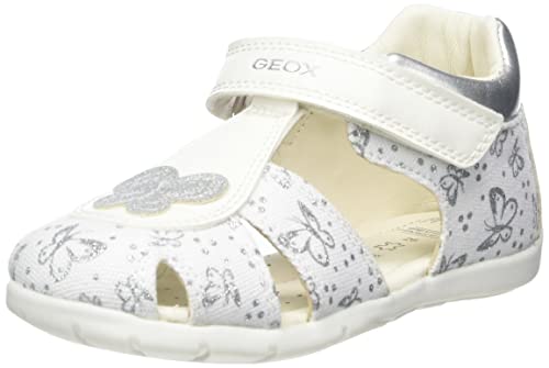 Geox Baby Mädchen B Elthan Girl C Erste Schritte,White Silver,22 EU von Geox