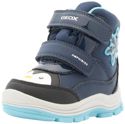 Geox Baby-Mädchen B FLANFIL B ABX Ankle Boot, Navy/Turquoise, 20 EU von Geox