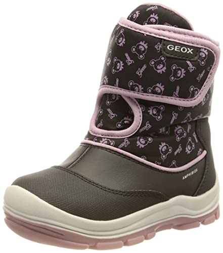 Geox Baby Mädchen B Flanfil Girl B Abx Stiefeletten,20 EU,Black Dk Pink von Geox