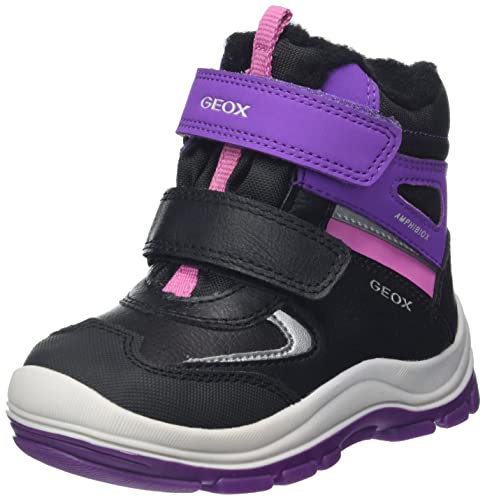 Geox Baby Mädchen B Flanfil Girl B Abx Stiefeletten,20 EU,Black Violet von Geox