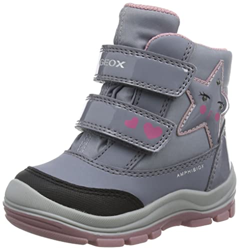 Geox Baby - Mädchen B Flanfil Girl B Abx Stiefeletten, Grey Pink, 20 EU von Geox