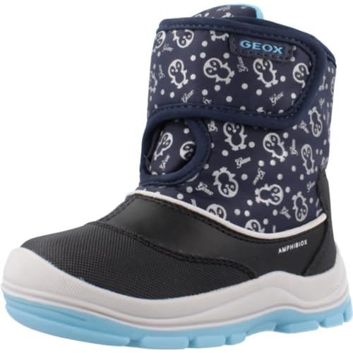 Geox Baby-Mädchen B FLANFIL Girl B ABX Ankle Boot, Navy/Turquoise, 20 EU von Geox