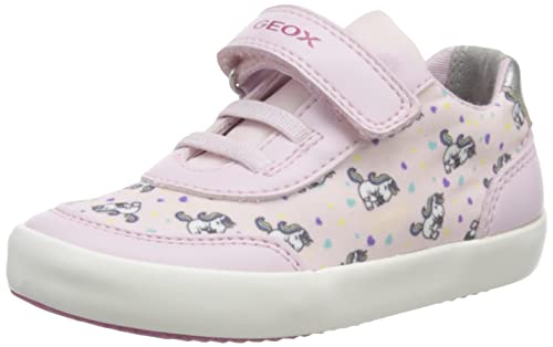 Geox Baby-Mädchen B GISLI Girl Sneaker, White/PINK, 22 EU von Geox