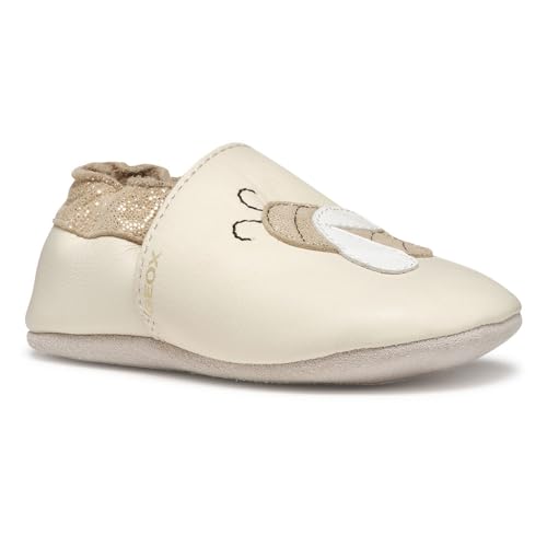 Geox Baby-Mädchen B GLOVIEDOO Girl B Crib Shoe, Lt Ivory, Small von Geox