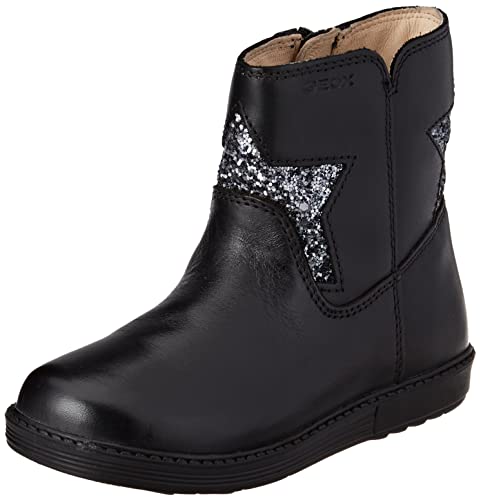 Geox Baby - Mädchen B Hynde Girl B Stiefeletten, Black Dk Grey, 21 EU von Geox