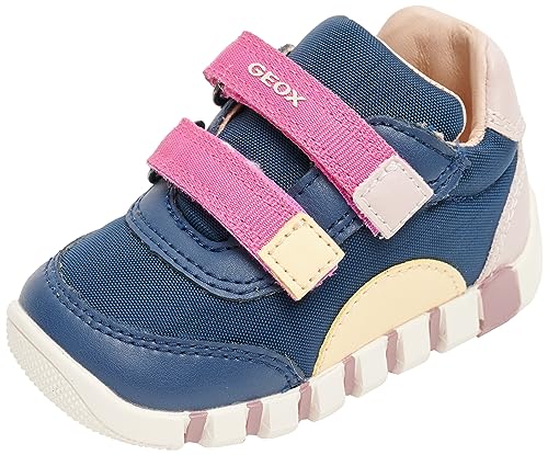 Geox Baby-Mädchen B IUPIDOO Girl A Sneaker, LT Navy/PINK, 19 EU von Geox