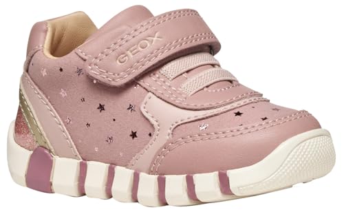 Geox Baby-Mädchen B IUPIDOO Girl First Walker Shoe, Antique Rose/PLATINU, 19 EU von Geox