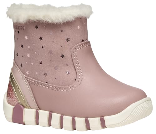 Geox Baby-Mädchen B IUPIDOO Girl First Walker Shoe, Antique Rose/PLATINU, 21 EU von Geox