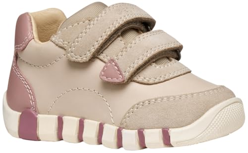 Geox Baby-Mädchen B IUPIDOO Girl First Walker Shoe, Papyrus/LT Rose, 21 EU von Geox