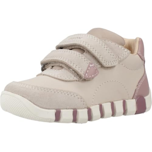 Geox Baby-Mädchen B IUPIDOO Girl First Walker Shoe, Papyrus/LT Rose, 21 EU von Geox