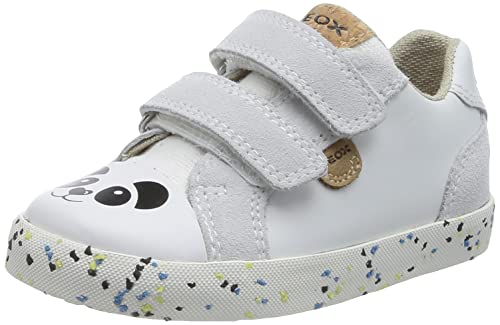 Geox Baby-Mädchen B Kilwi Girl Sneaker, White/Black, 22 EU von Geox