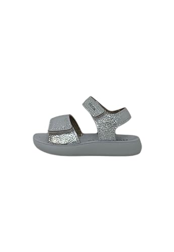 Geox Baby-Mädchen B LIGHTFLOPPY Sandal, Silver, 20 EU von Geox