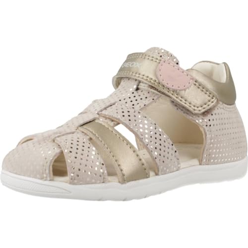 Geox Baby-Mädchen B MACCHIA Gir Sandal, BEIGE/Gold, 22 EU von Geox