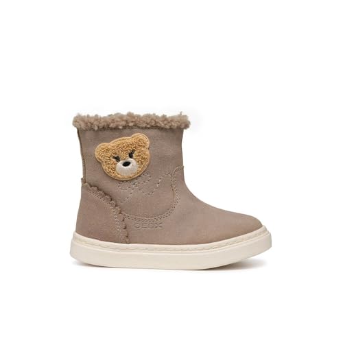 Geox Baby-Mädchen B NASHIK Girl A Ankle Boot, DK BEIGE, 21 EU von Geox