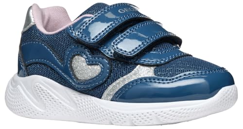 Geox Baby-Mädchen B SPRINTYE Girl A Sneaker, Avio/Silver, 20 EU Geox Baby-Mädchen B SPRINTYE Girl A Sneaker, Avio/Silver, 20 EU von Geox