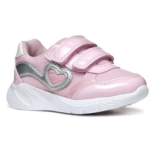Geox Baby-Mädchen B SPRINTYE Girl A Sneaker, Pink/Silver, 24 EU von Geox