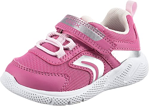 Geox Baby - Mädchen B Sprintye Girl B Sneakers, Fuchsia Silver, 21 EU von Geox