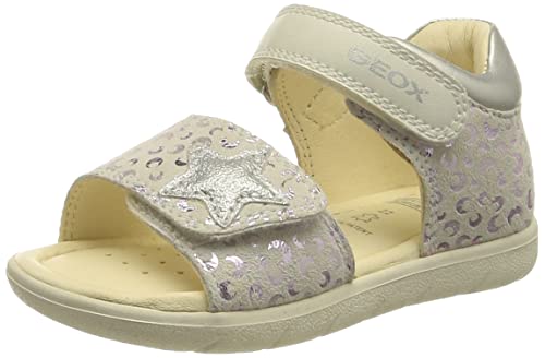 Geox Baby - Mädchen B Alul Girl Sandalen, White Silver, 26 EU von Geox