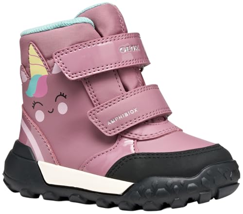 Geox Baby-Mädchen B TREKKYUP Girl B AB Ankle Boot, DK PINK, 24 EU von Geox