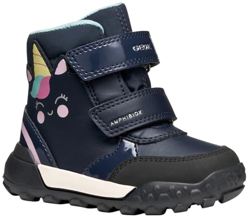 Geox Baby-Mädchen B TREKKYUP Girl B AB Ankle Boot, Navy, 24 EU von Geox