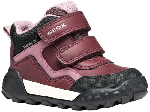 Geox Baby-Mädchen B TREKKYUP Girl B AB Sneaker, Burgundy/Rose, 24 EU von Geox
