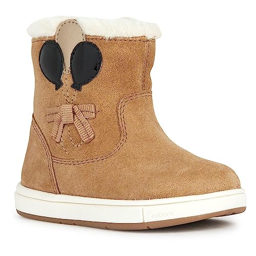 Geox Baby-Mädchen B TROTTOLA GIRL Ankle Boot, WHISKY/BLACK, 20 EU von Geox