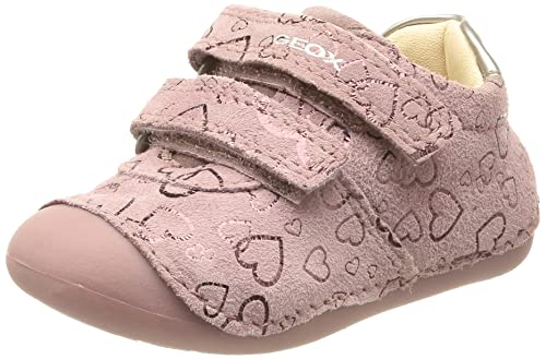 Geox Baby - Mädchen B Tutim B Erste Schritte, Dk Pink Silver, 18 EU von Geox