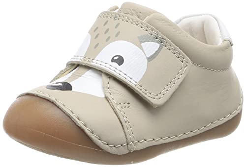 Geox Baby-Mädchen B TUTIM First Walker Shoe, BEIGE, 18 EU von Geox