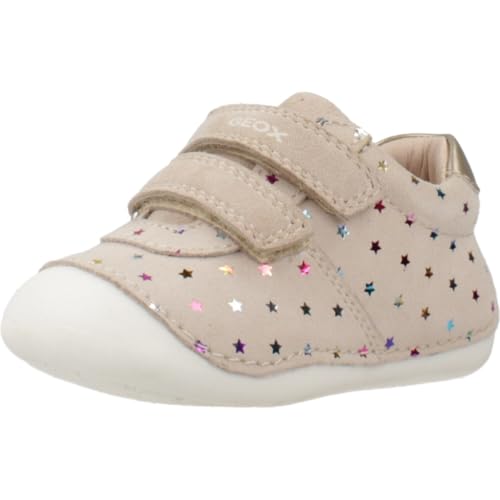 Geox Baby-Mädchen B TUTIM First Walker Shoe, BEIGE/LT Gold, 20 EU von Geox