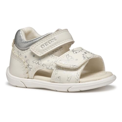 Geox Baby-Mädchen B ZAPITO Girl Sandal, White/Silver, 19 EU Geox Baby-Mädchen B ZAPITO Girl Sandal, White/Silver, 19 EU von Geox