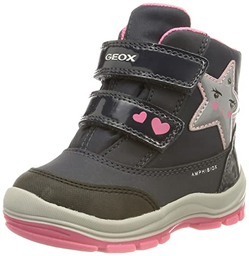 Geox Baby - Mädchen Flanfil Girl Abx ANKLE BOOTS, Navy Fuchsia, 21 EU von Geox