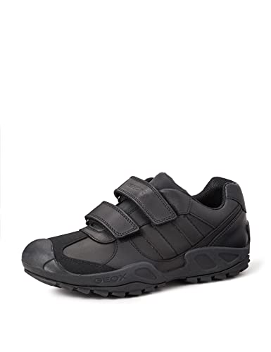Geox Jungen J New Savage Boy B Schuhe, Schwarz, 35 EU / 2.5 UK Child von Geox