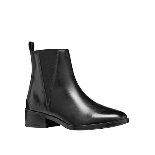 Geox Camexia Damen Stiefeletten mit niedrigem Absatz - D565EA000AAC9999, Schwarz , 37.5 EU von Geox