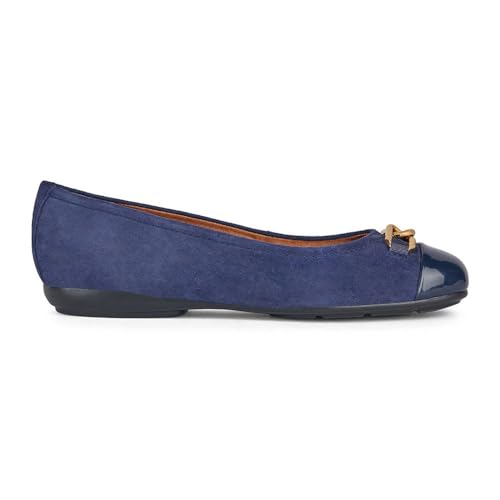 Geox D ANNYTAH A Ballet Flat, Navy, 37.5 EU von Geox