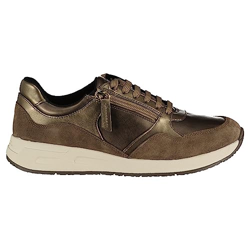 Geox D BULMYA B Sneaker, DK Taupe, 36 EU von Geox